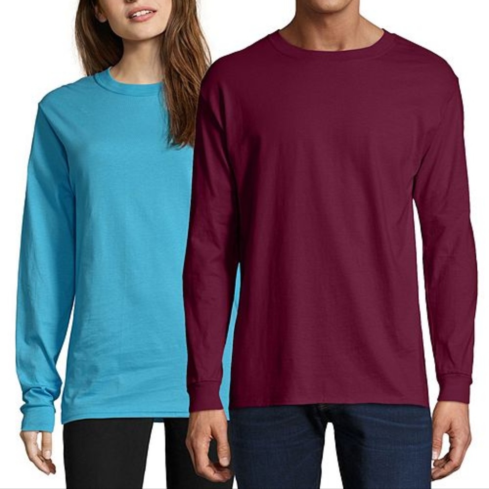 Hanes Adult Beefy-T Long-Sleeve T-Shirt